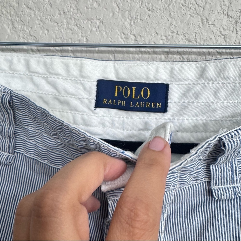 Polo Ralph Lauren Railroad Stripe Cargo Shorts Men’s 31 Blue - Picture 5 of 6